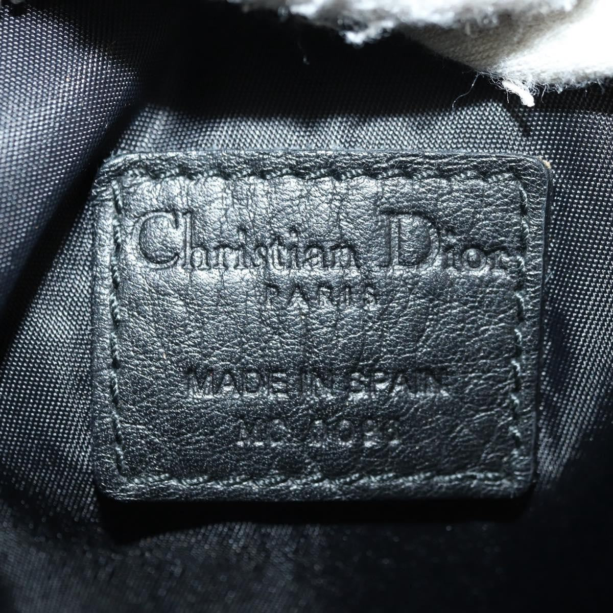 Christian Dior Vintage Street Chic Belt Diorissimo Canvas, Black, Canvas, Handbag