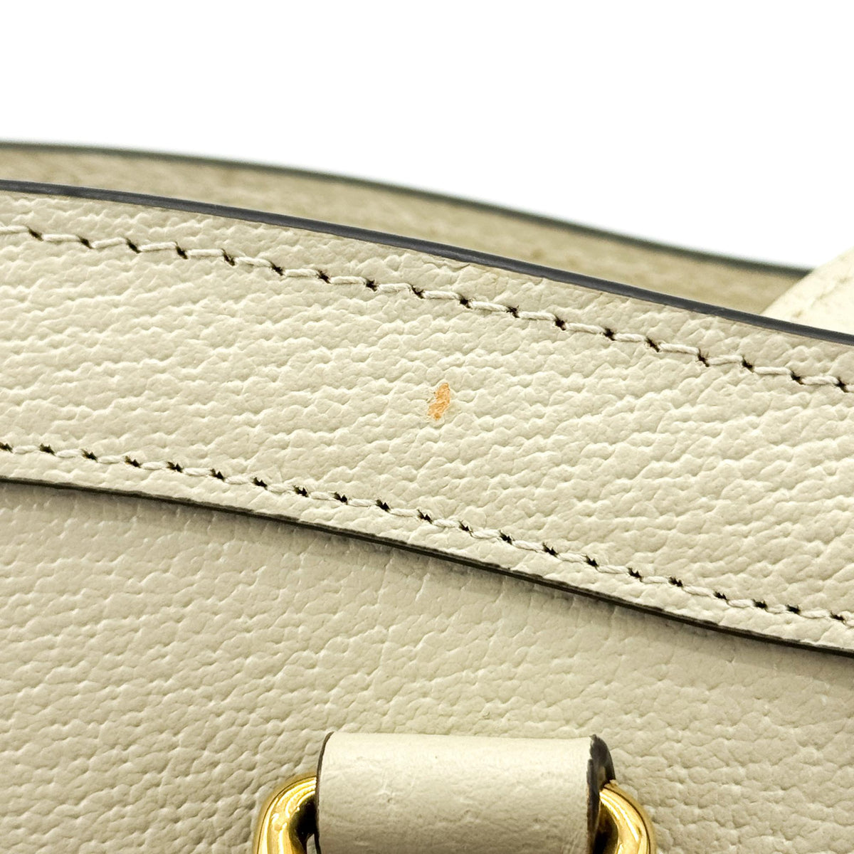 Gucci Diana NM Bamboo Handle Leather, White, Leather, Tote Bag