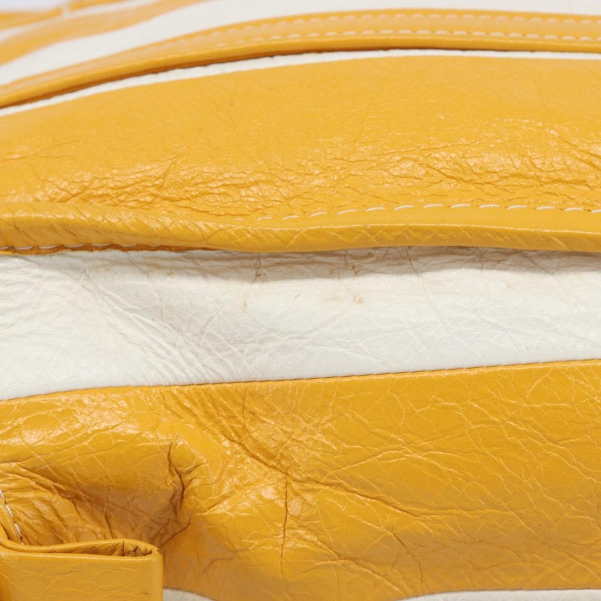 Balenciaga Bazar Leather, Yellow, Leather, Tote Bag
