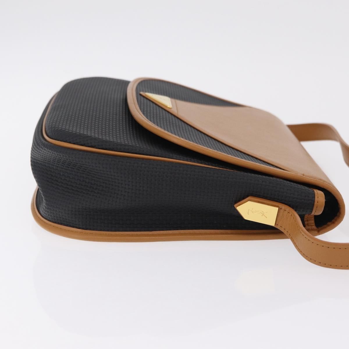 Saint Laurent Vintage Shoulder bag leather, Black, Leather, Shoulder Bag