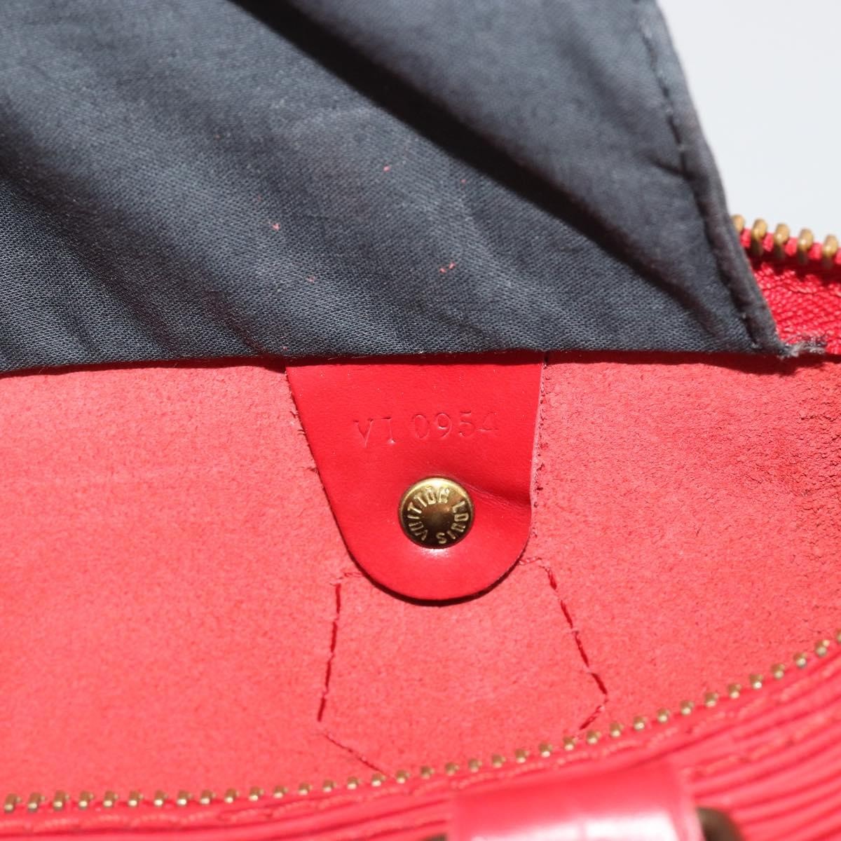 Louis Vuitton Speedy Epi Leather, Red, Leather, Handbag