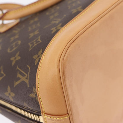 Louis Vuitton Alma Monogram Canvas, Brown, Canvas, Handbag