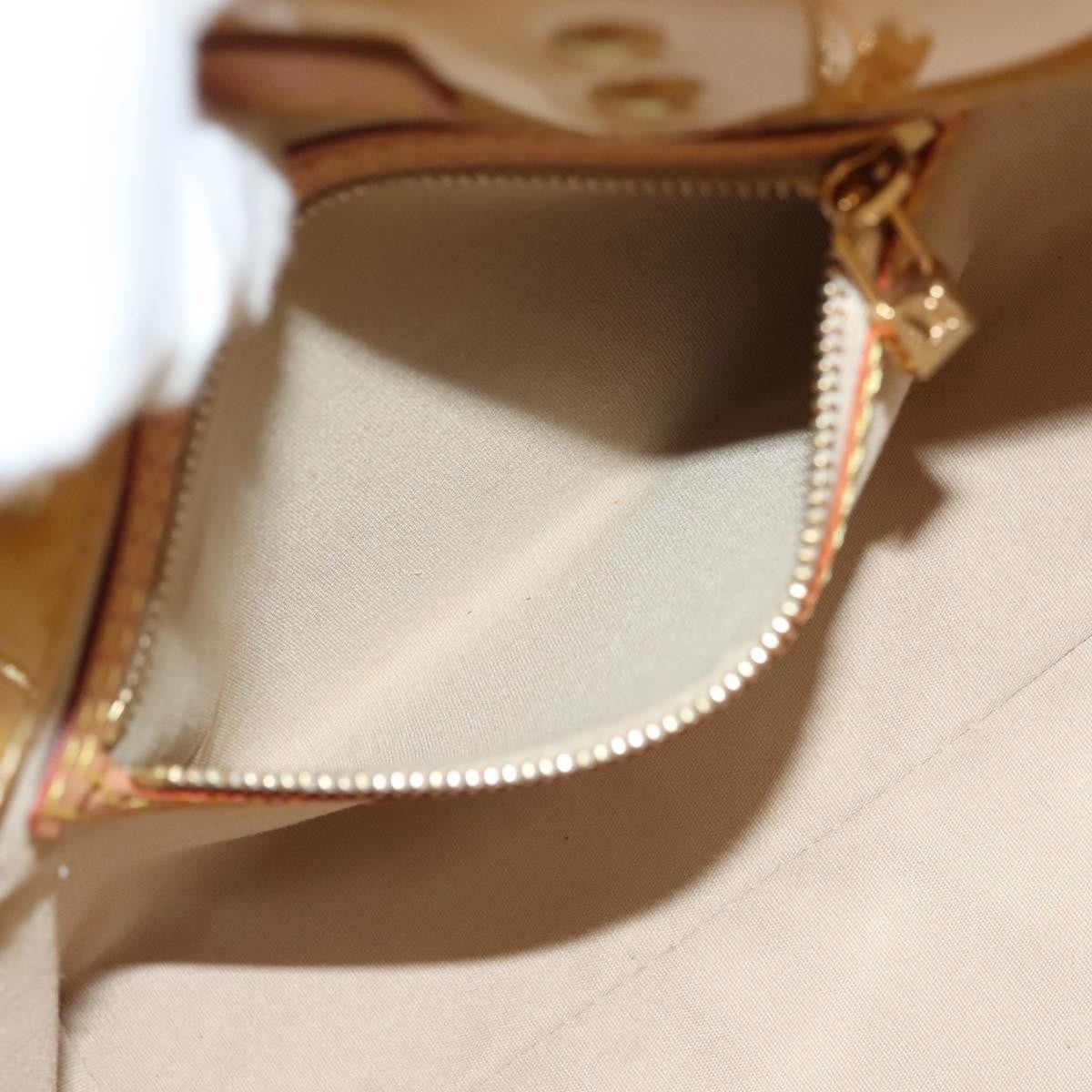 Louis Vuitton Reade Monogram Vernis, Yellow, Patent Leather, Handbag