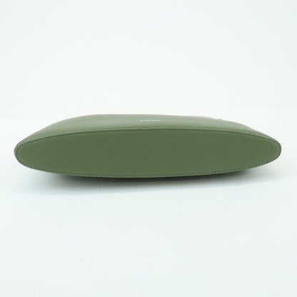 Loewe T Pouch Leather, Green, Leather, Clutch