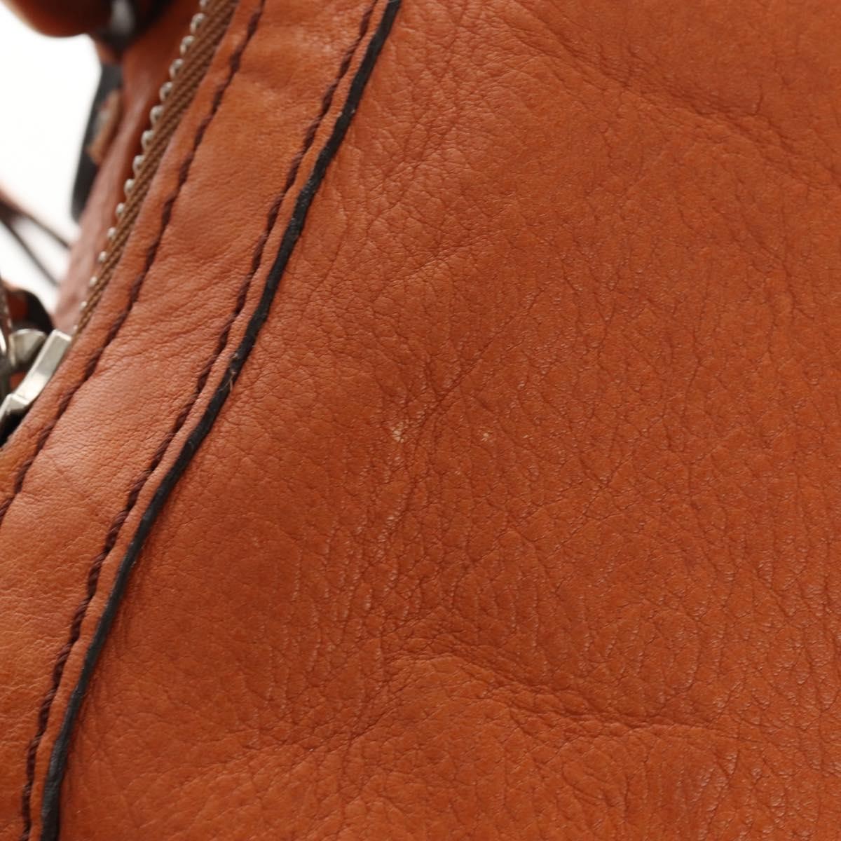 Chloe Paddington Lock Leather, Orange, Leather, Handbag