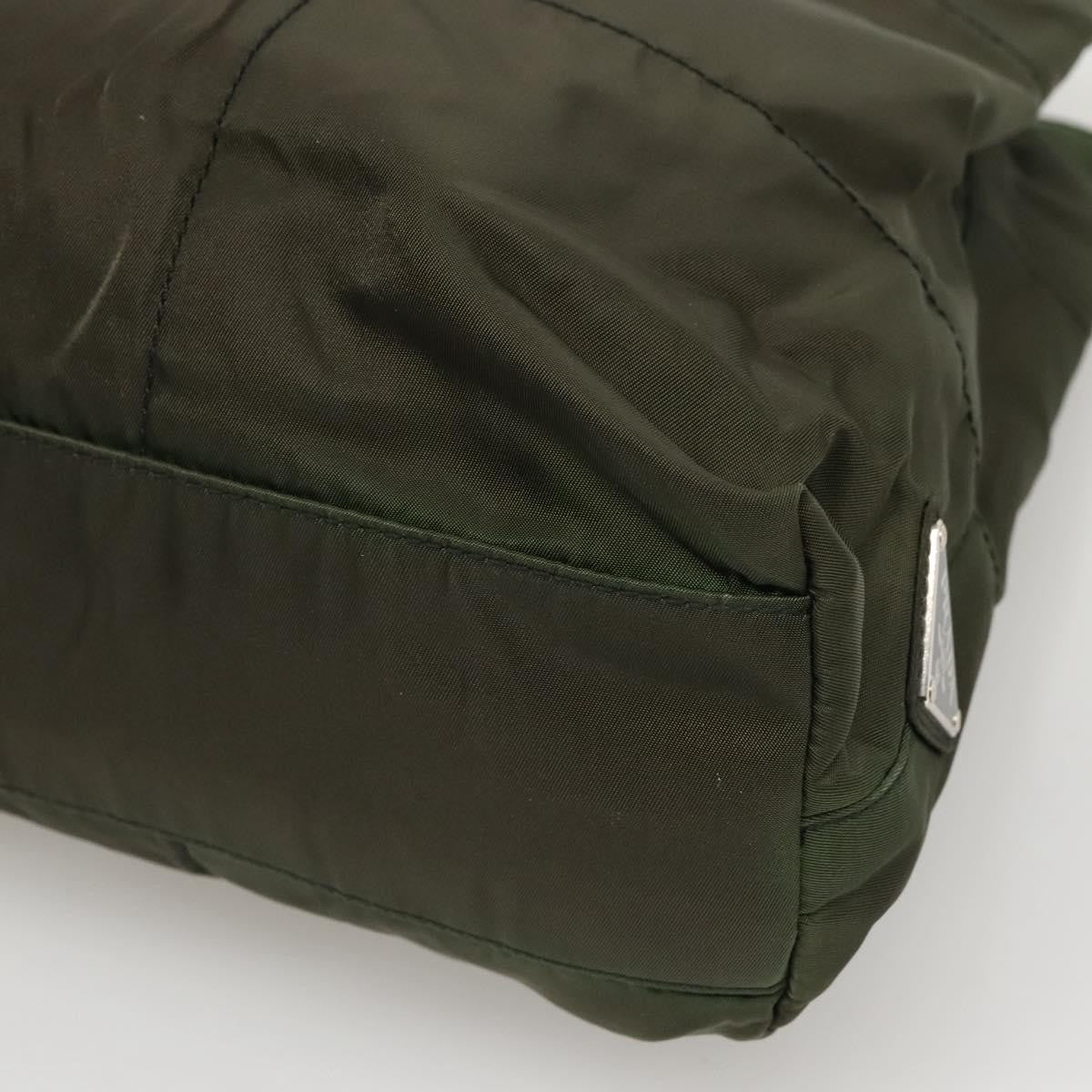 Prada Vintage Tessuto, Khaki, Nylon, Shoulder Bag
