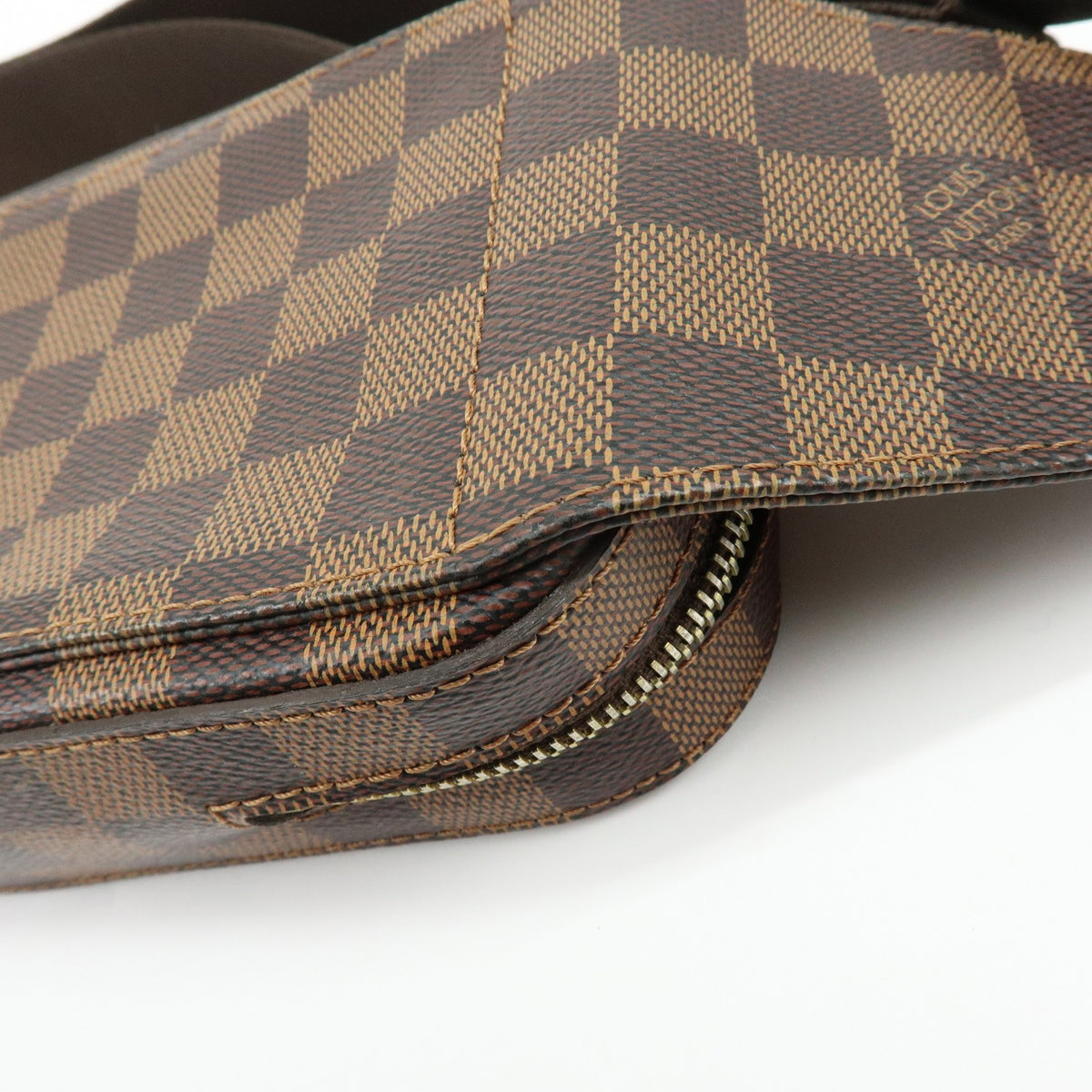 Louis Vuitton Geronimos Waist Damier, Brown, Canvas, Shoulder Bag