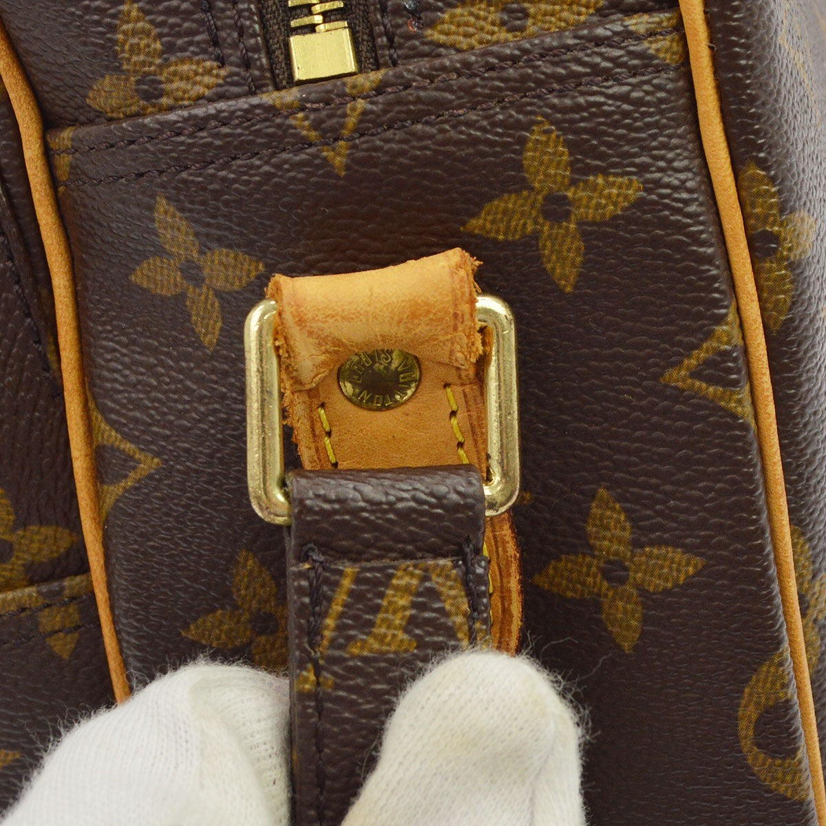 Louis Vuitton Nil Shoulder Bag Monogram Canvas, Brown, Canvas, Shoulder Bag