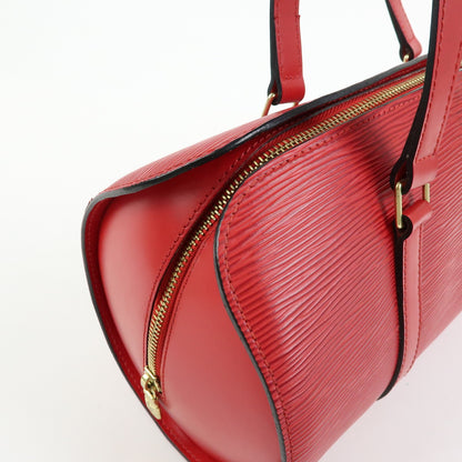 Louis Vuitton Soufflot Epi Leather, Red, Leather, Tote Bag
