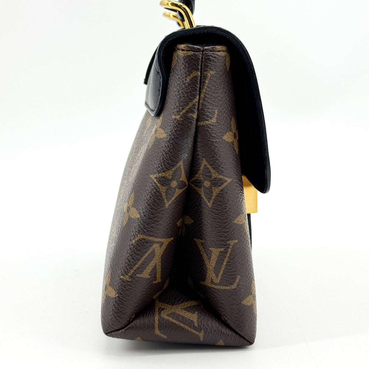 Louis Vuitton Locky Monogram Canvas with Leather, Black, Canvas, Handbag