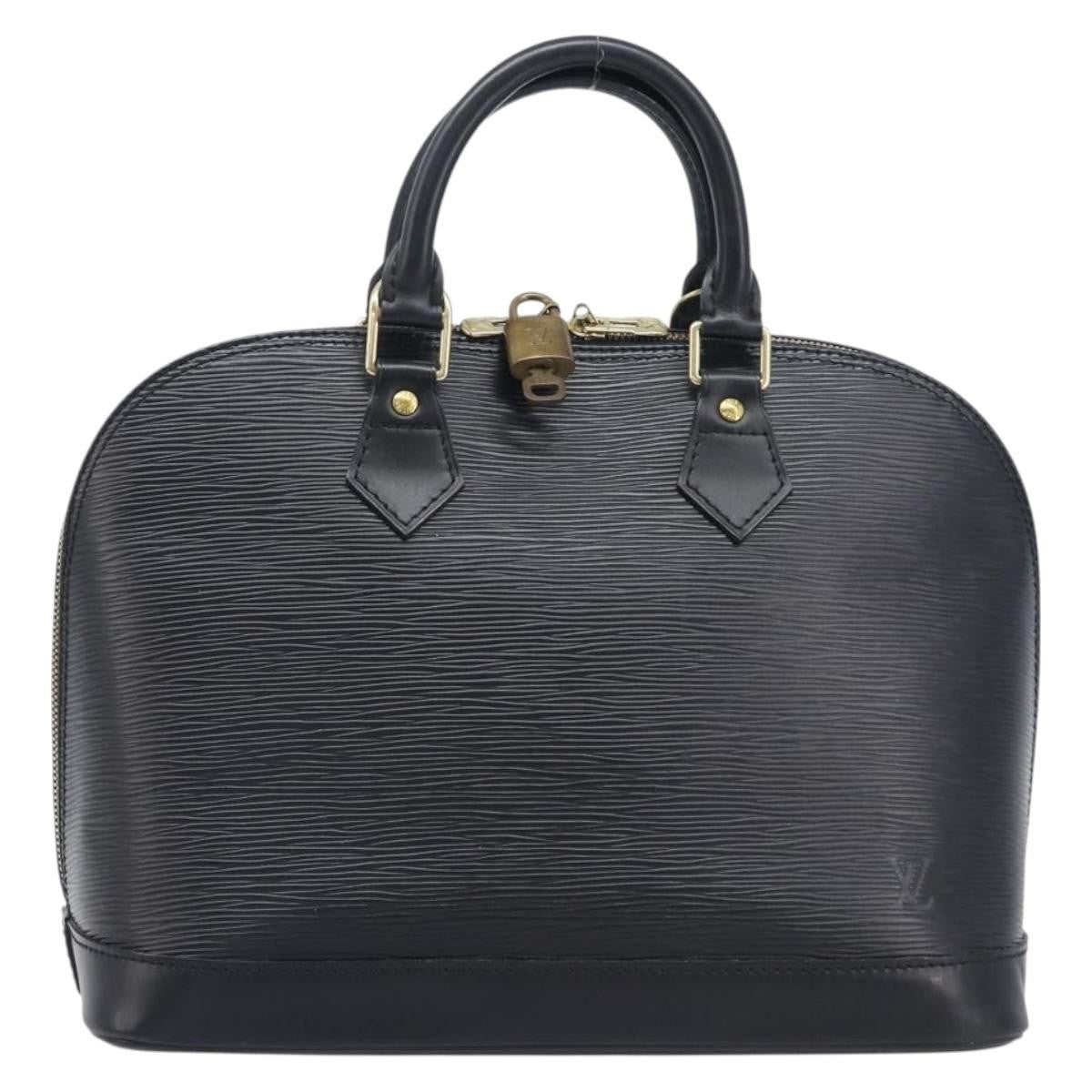 Louis Vuitton Vintage Alma Epi Leather, Black, Leather, Handbag