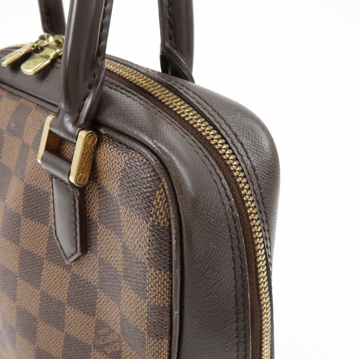Louis Vuitton Brera Damier, Brown, Canvas, Handbag