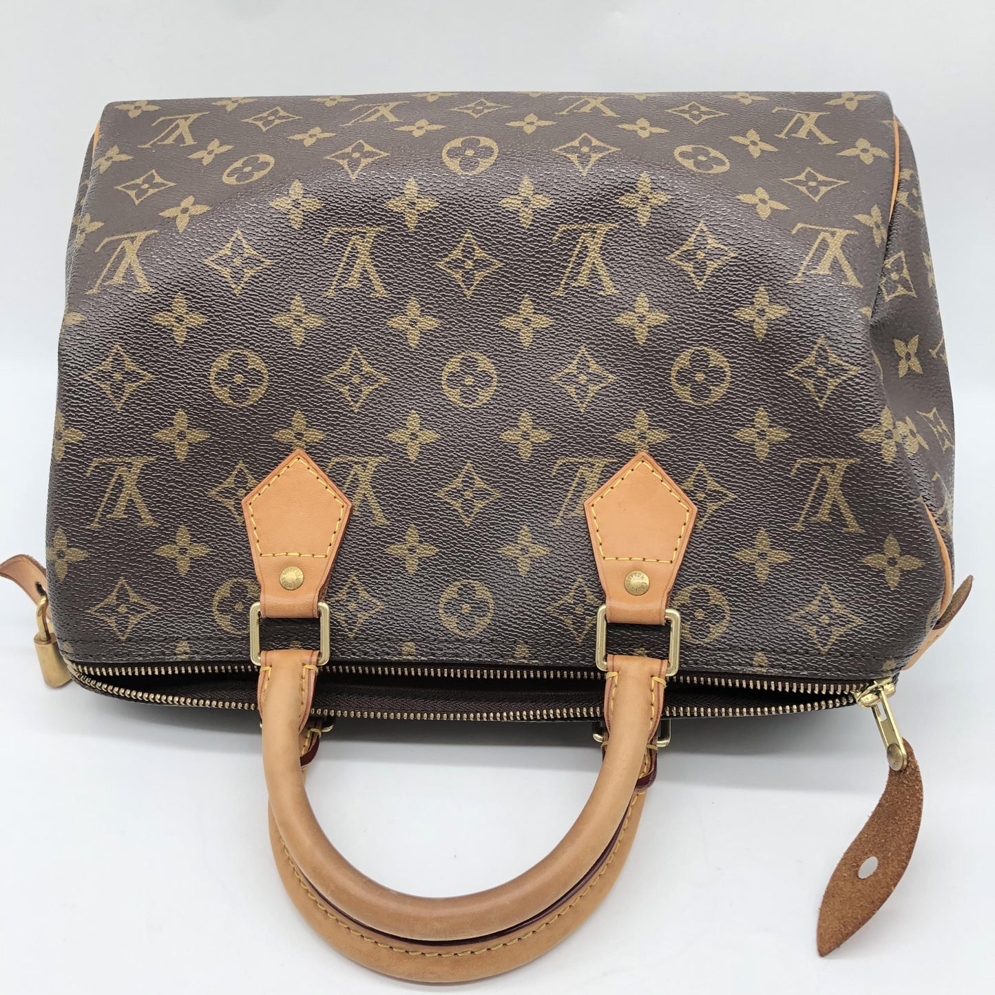 Louis Vuitton Speedy Monogram, Brown, Canvas, Handbag