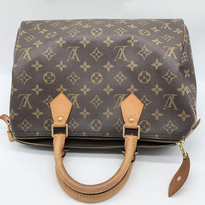 Louis Vuitton Speedy Monogram, Brown, Canvas, Handbag