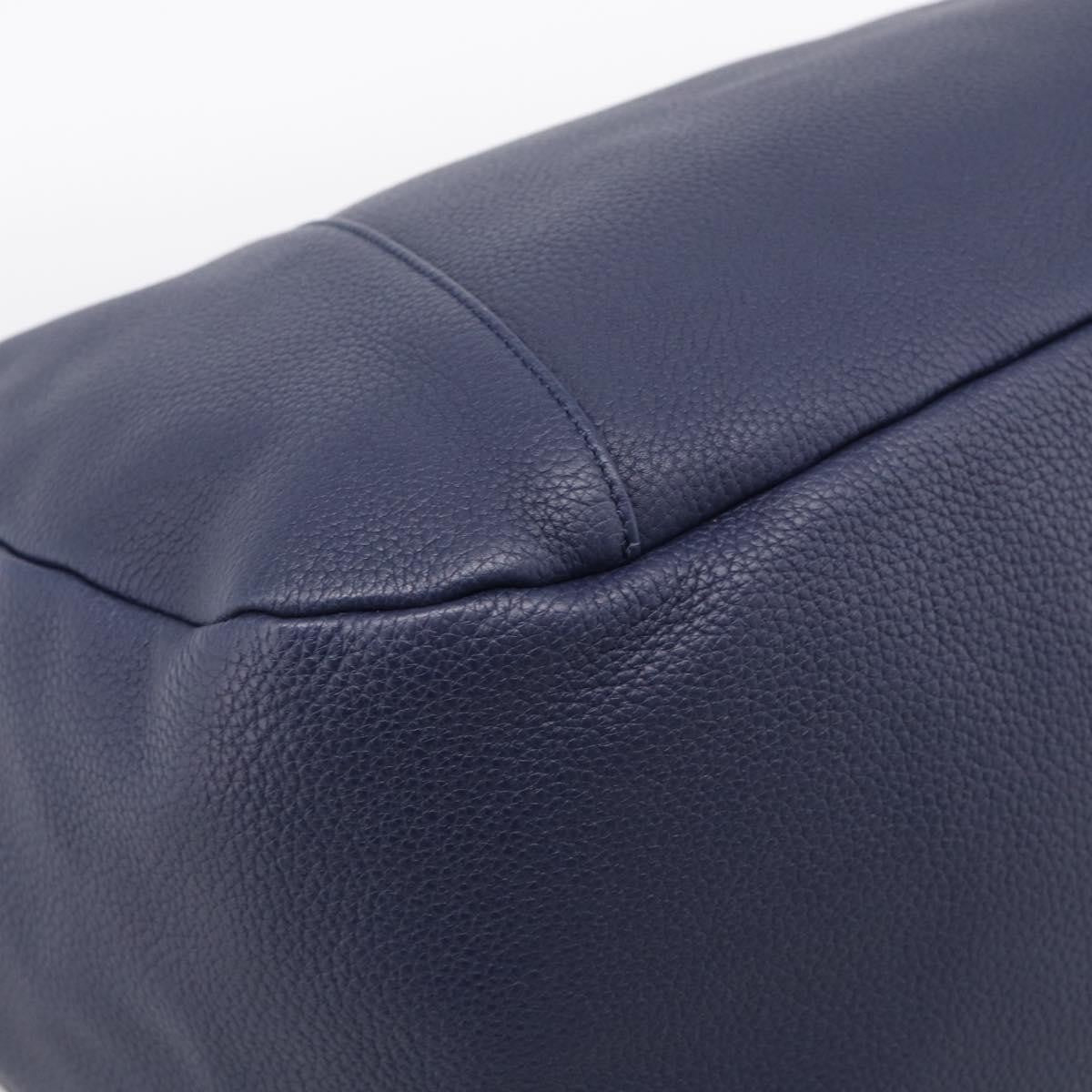 Loewe Calle Hobo Leather, Navy, Leather, Shoulder Bag