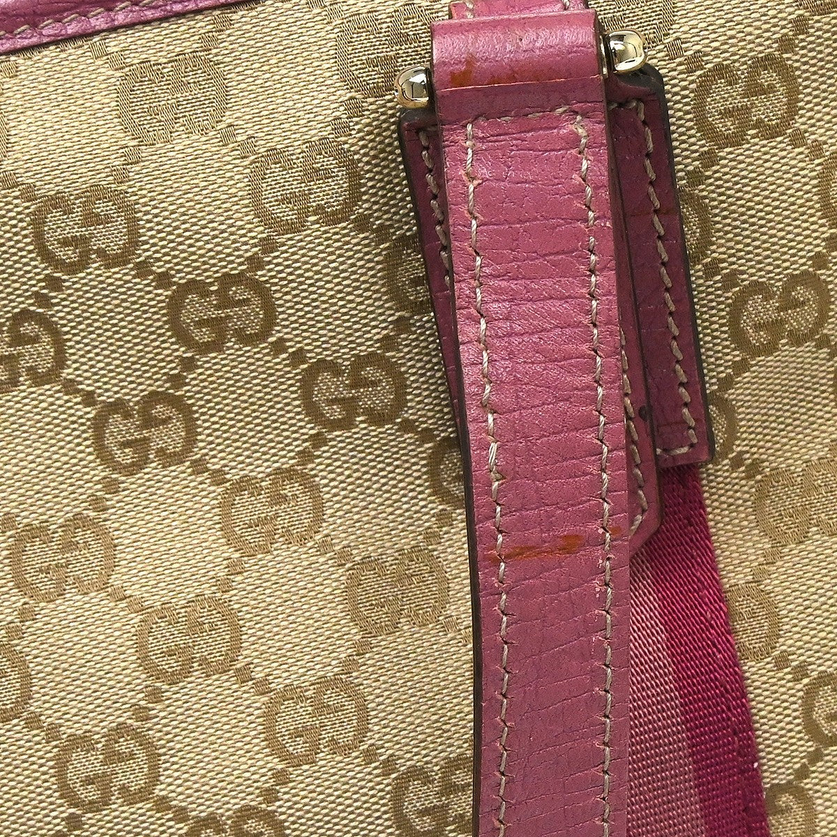 Gucci Tote GG Canvas and Leather, Beige, Canvas, Tote Bag
