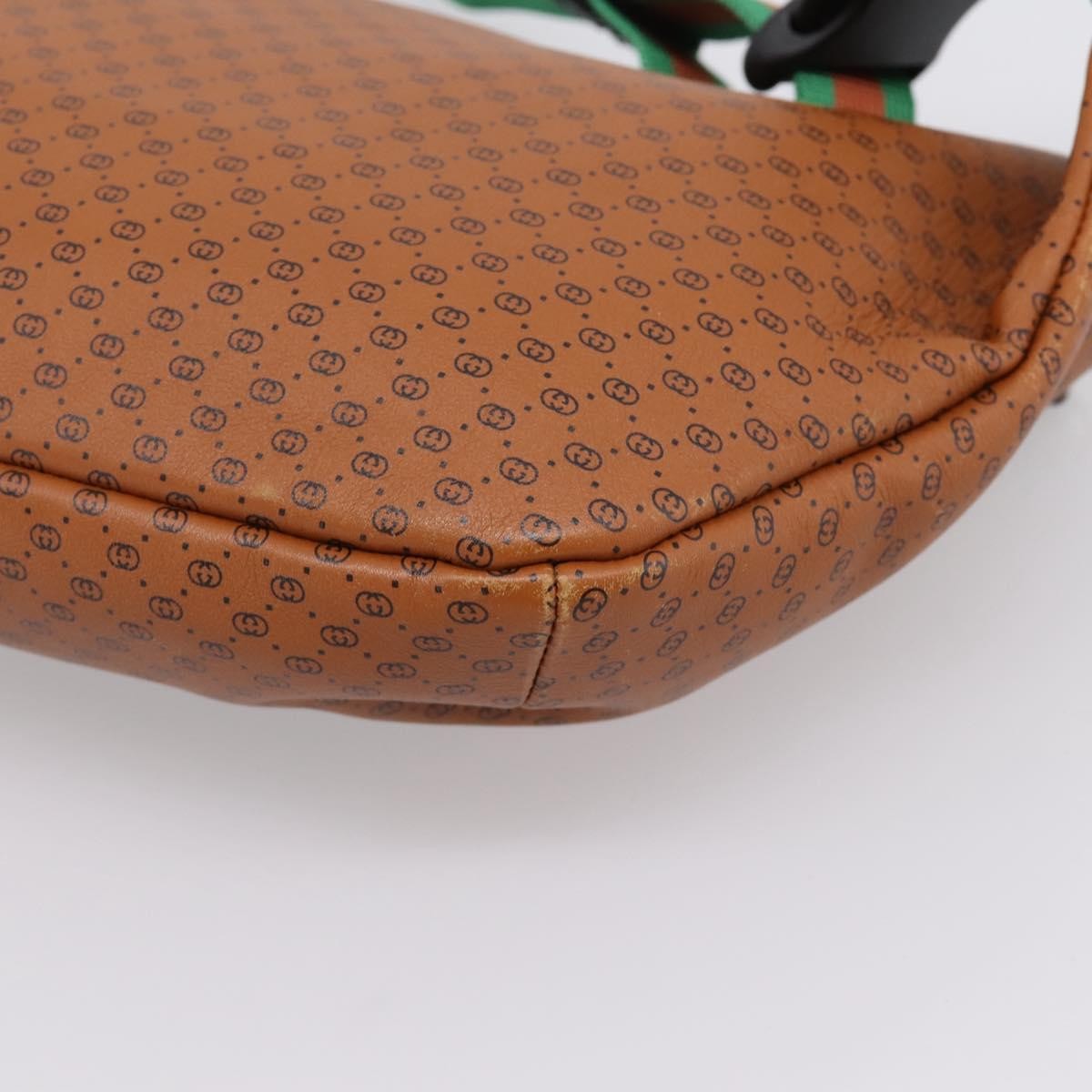 Gucci Dapper Dan Belt GG Print Leather, Brown, Leather, Clutch