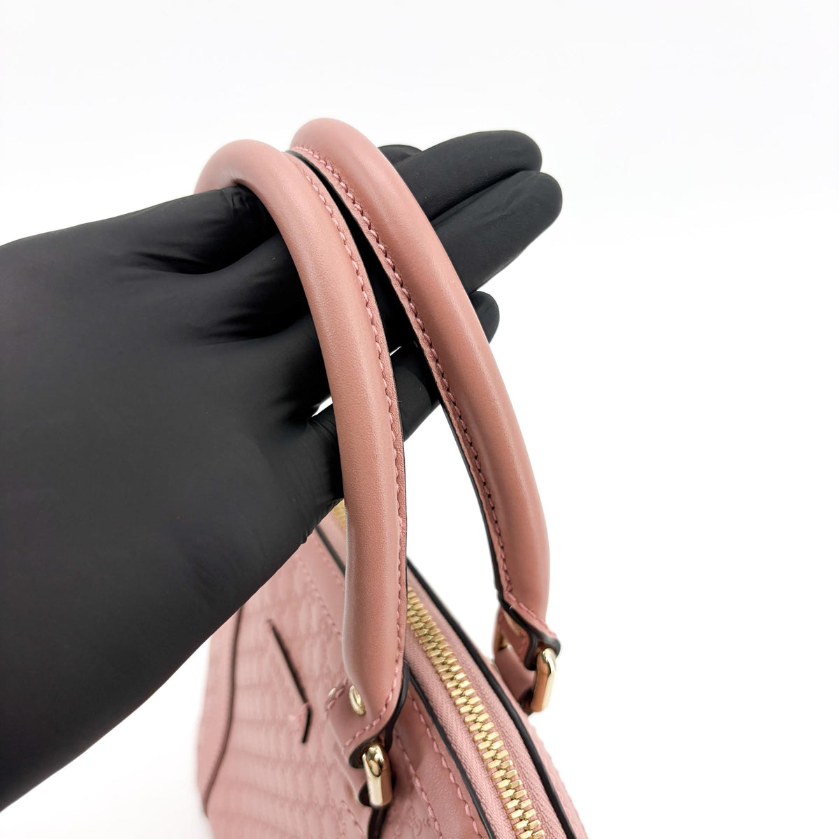 Gucci Convertible Dome Satchel Microguccissima Leather, Pink, Leather, Handbag