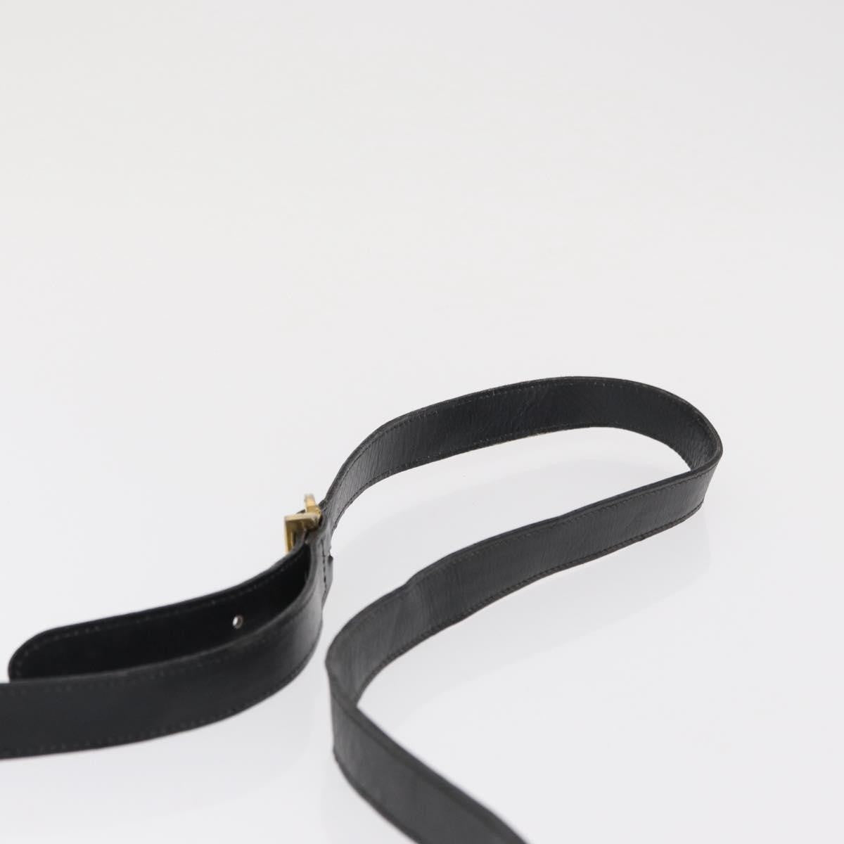 Salvatore Ferragamo Vintage Gancini Flap Leather, Black, Leather, Shoulder Bag