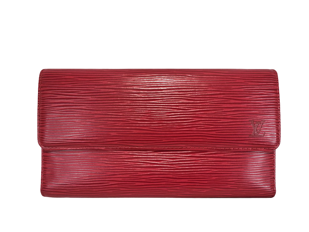 Louis Vuitton Wallet epi epi leather, Red, Leather, Wallet