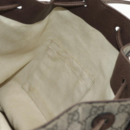 Gucci Neo Vintage Drawstring Bucket GG Coated Canvas, Beige, Canvas, Backpack