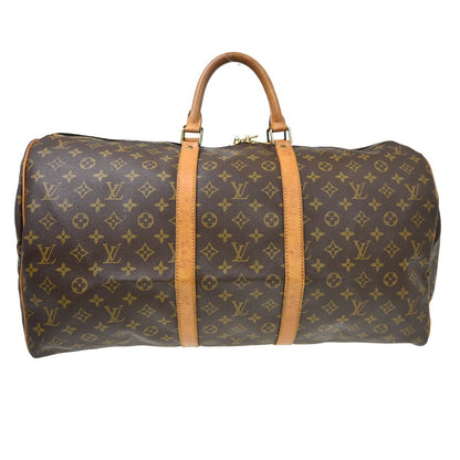 Louis Vuitton Keepall Monogram Canvas, Brown, Canvas, Travel Bag