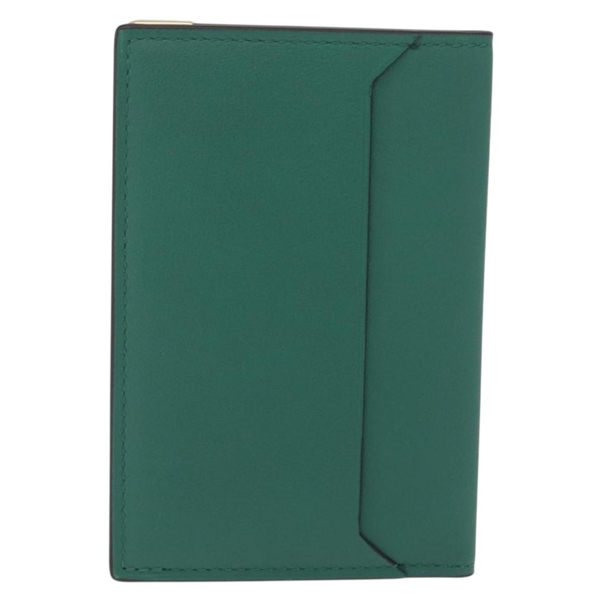 Cartier Coin Purse Must de Cartier Leather, Green, Leather, Wallet