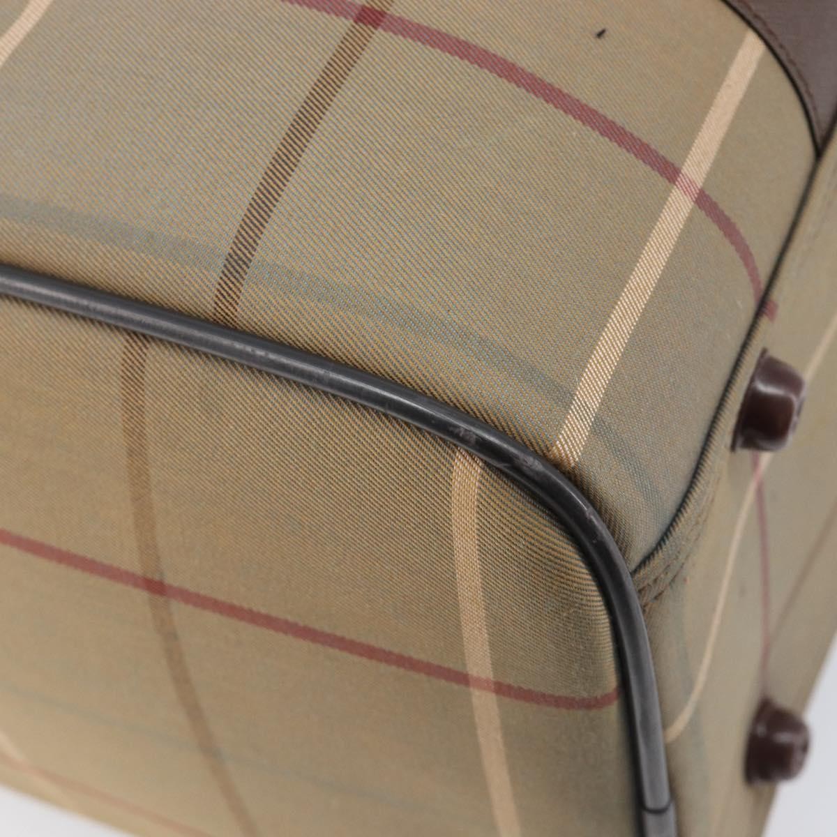 Burberry Nova check boston Canvas, Beige, Canvas, Handbag