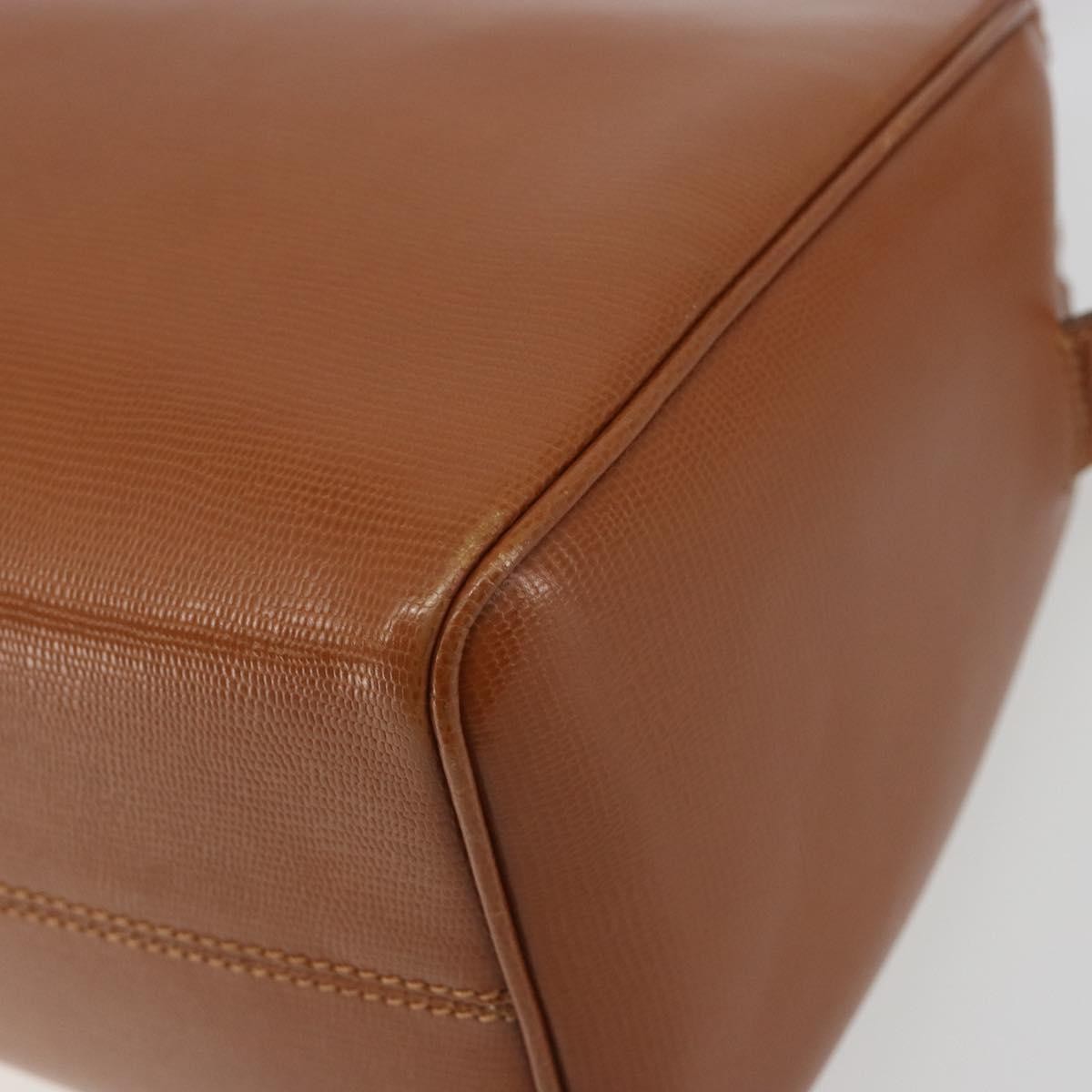 Celine Vintage Circle Logo Leather, Brown, Leather, Shoulder Bag