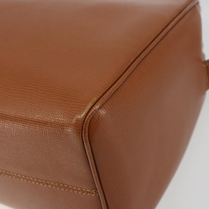 Celine Vintage Circle Logo Leather, Brown, Leather, Shoulder Bag