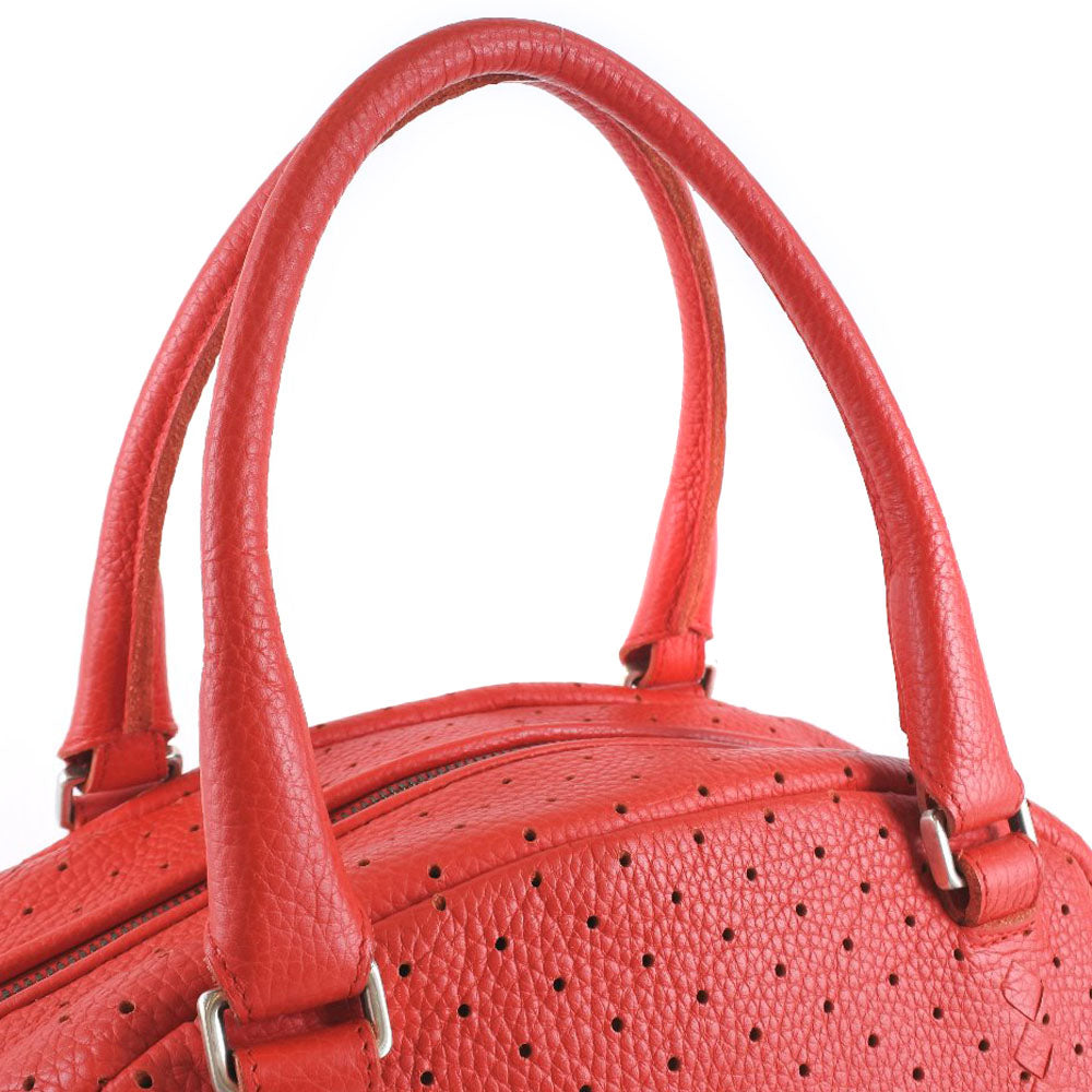 Bottega Veneta Intrecciato, Red, Leather, handbag