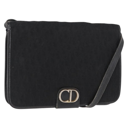 Christian Dior Vintage CD trotter Canvas, Black, Canvas, Shoulder Bag