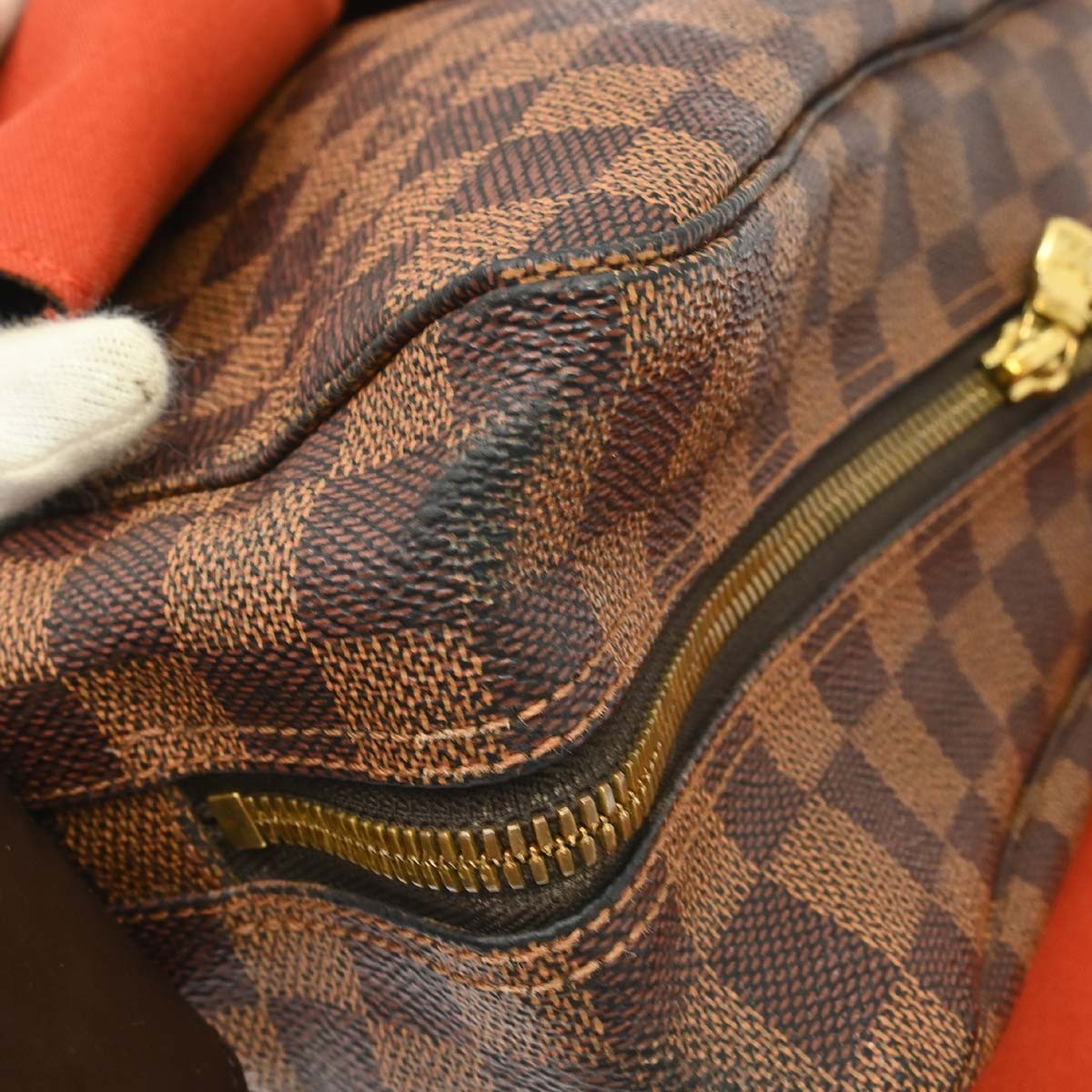 Louis Vuitton Naviglio Damier Ebene, Brown, Canvas, Shoulder Bag
