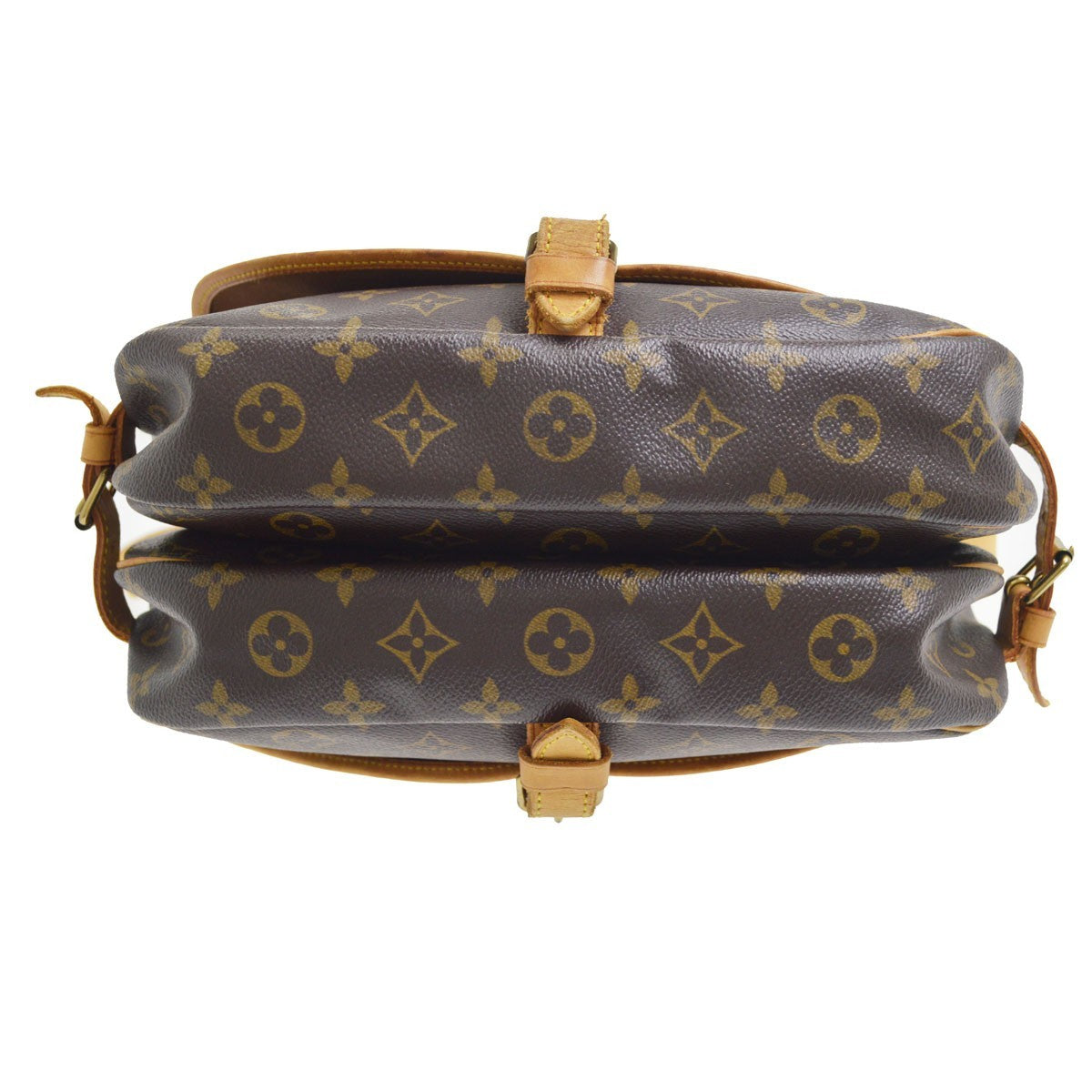 Louis Vuitton Saumur Monogram Canvas, Brown, Canvas, Handbag