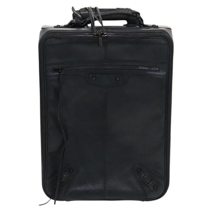 Balenciaga Trolley Rolling Classic Studs Luggage Leather, Khaki, Leather, Travel Bag