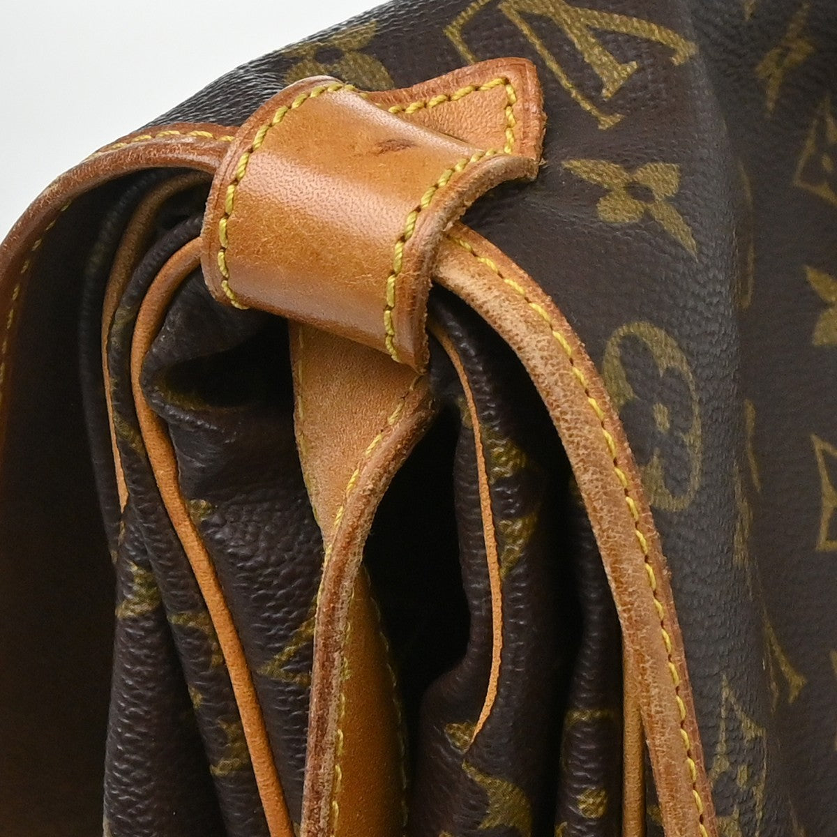Louis Vuitton Saumur Monogram Canvas, Brown, Canvas, Shoulder Bag