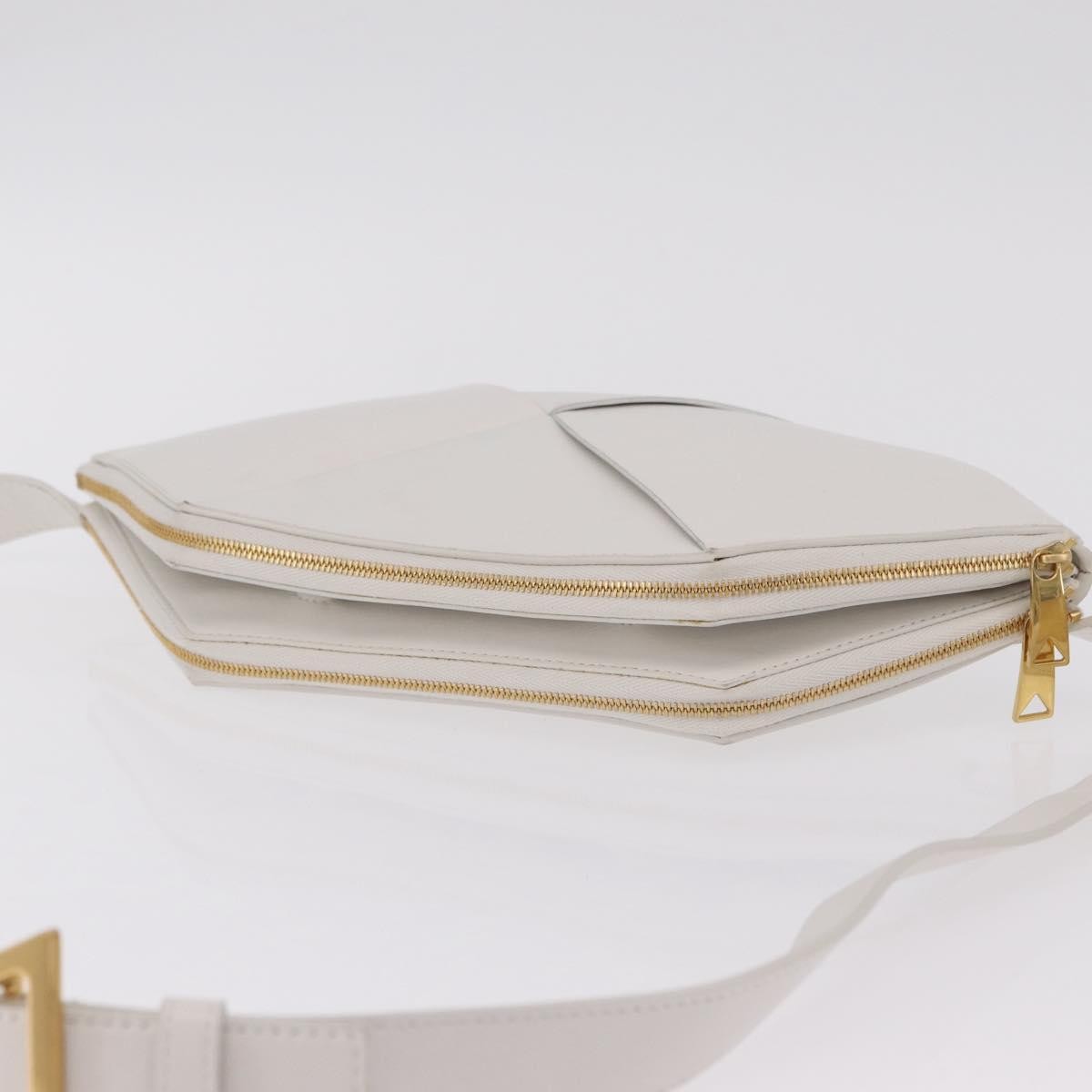 Bottega Veneta NAPPA19 Pouch with Strap Maxi Intrecciato Leather, White, Leather, Clutch