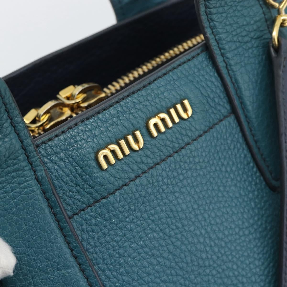 Miu Miu Vintage Leather, Green, Leather, Handbag