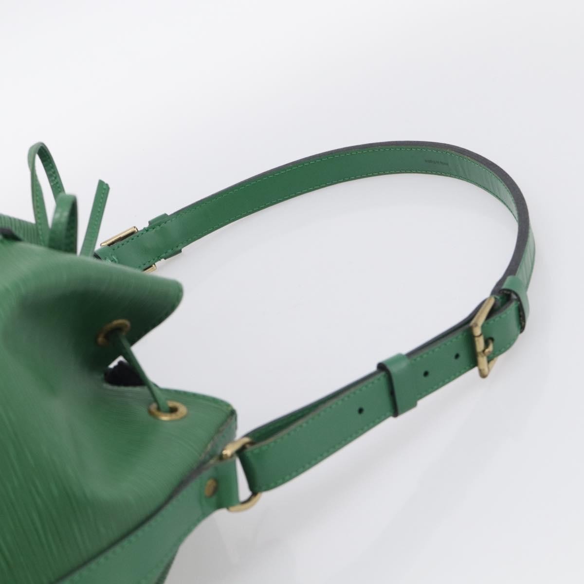 Louis Vuitton Petit Noe Epi Leather, Green, Leather, Handbag