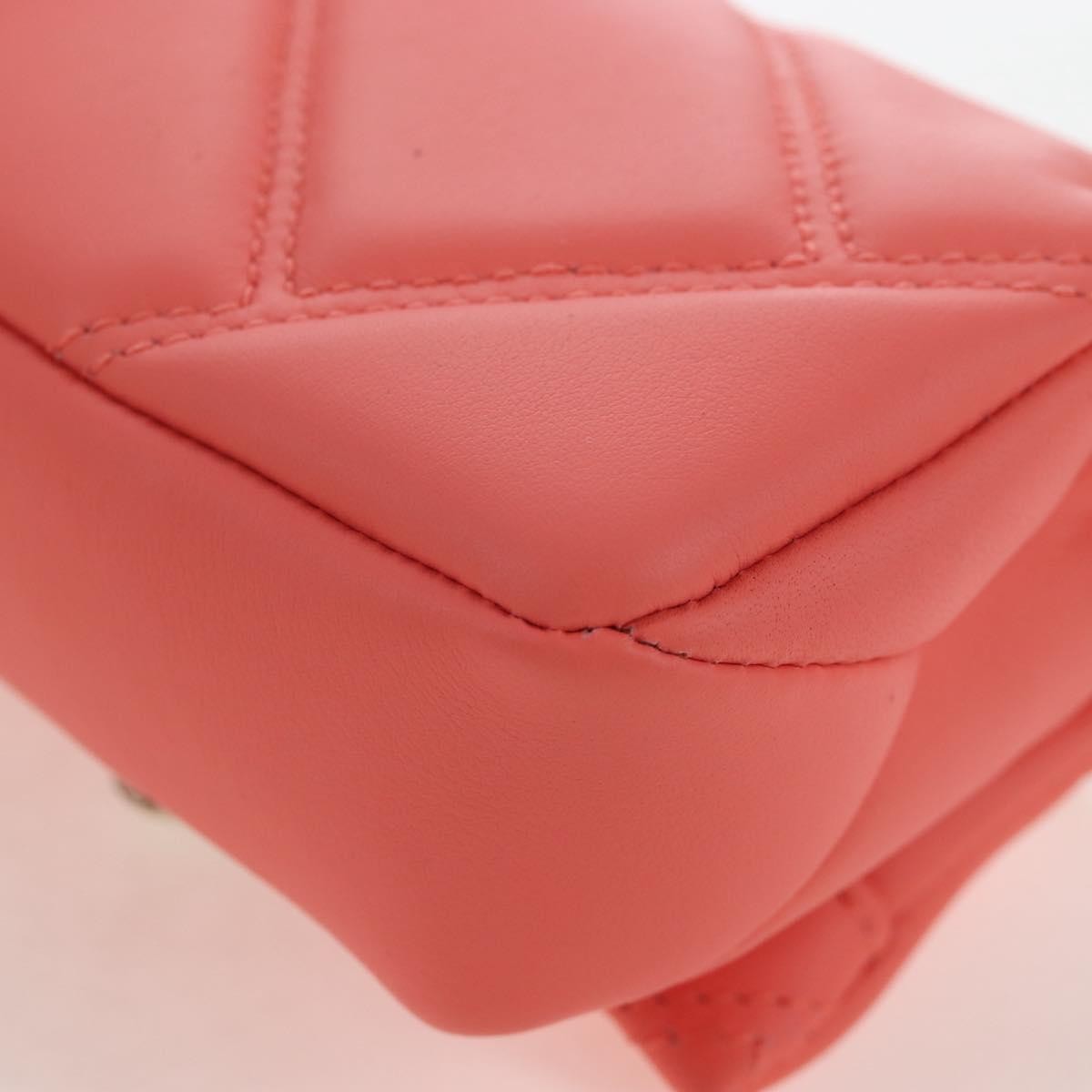 Bvlgari Serpenti Cabochon Diagonal Quilted Leather, Pink, Leather, Shoulder Bag