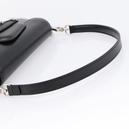 Gucci Horsebit 1955 Asymmetric Leather, Black, Leather, Shoulder Bag