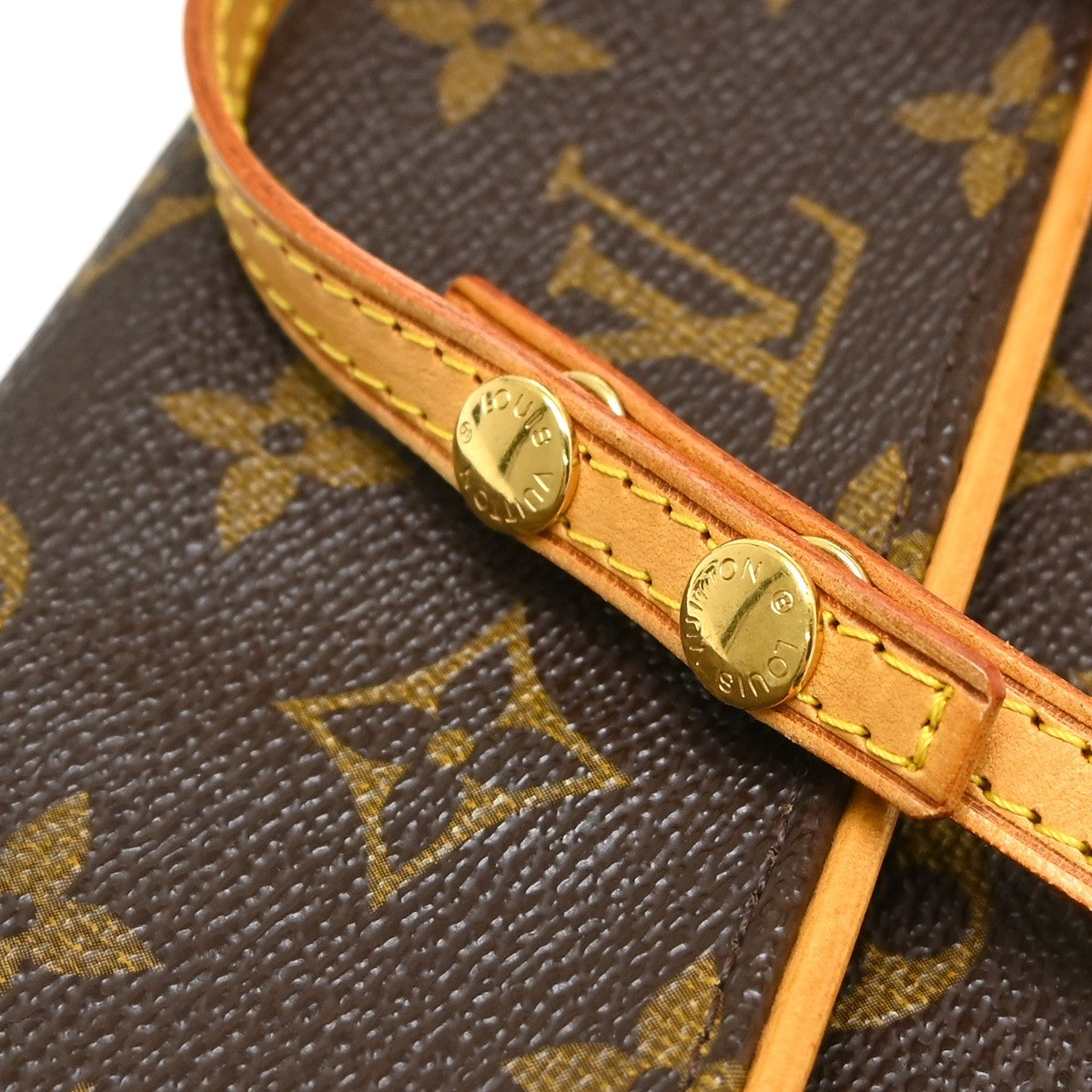 Louis Vuitton Twin Monogram Canvas, Brown, Canvas, Clutch