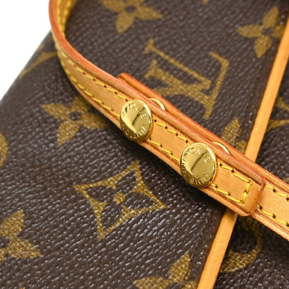 Louis Vuitton Twin Monogram Canvas, Brown, Canvas, Clutch