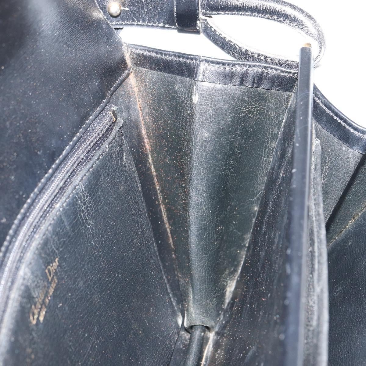 Christian Dior Shoulder Leather, Black, Leather, Shoulder Bag