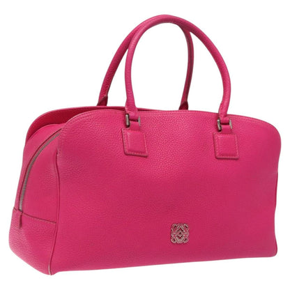 Loewe Vintage Anagram Leather, Pink, Leather, Handbag