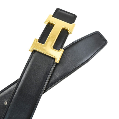Hermes Constance Reversible Belt Leather, Black, Leather, Belt
