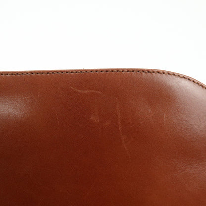 Salvatore Ferragamo Vintage Gancini Chain Leather, Brown, Leather, Shoulder Bag