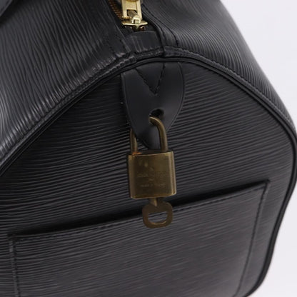 Louis Vuitton Speedy Epi Leather, Black, Leather, Handbag