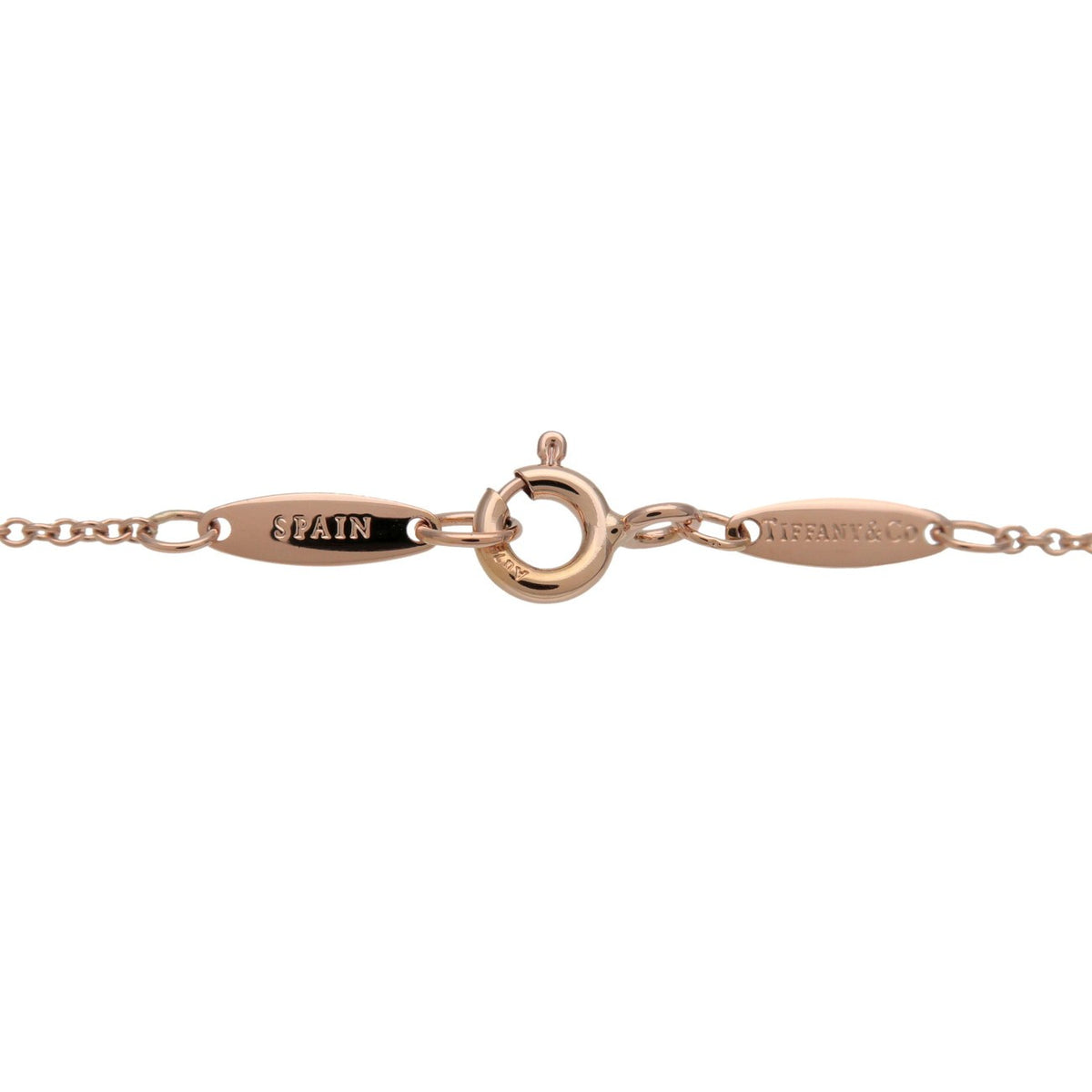 Tiffany & Co. Elsa Peretti Diamonds By The Yard Pendant 18K Rose Gold with Diamond, Gold, Rose Gold, Necklace