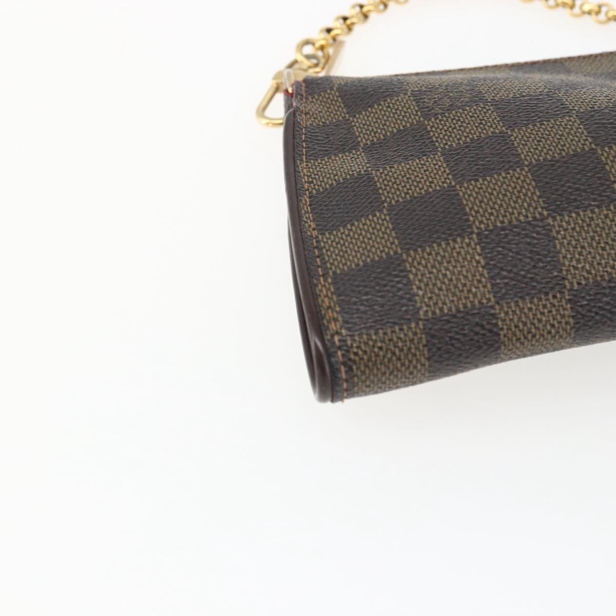 Louis Vuitton Sophie Damier Ebene, Brown, Canvas, Clutch